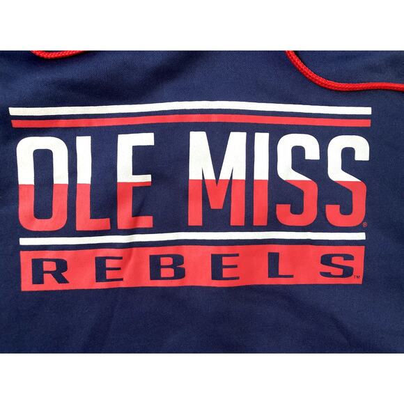 Ole Miss hoodie University of Mississippi Mens 2XL Rebels Blue College Football - Picture 3 of 7